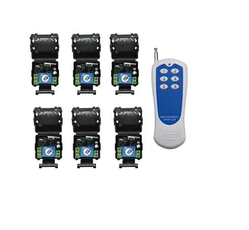

433.92 mhz/315 DC 12v 10A Relay 1CH Wireless RF Remote Control Switch Controller Transmitter + 6*Receiver