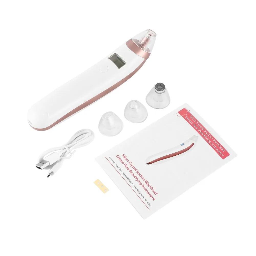 

Electric Blackhead Remover Facial Pore Cleanser USB Rechargeable Vacuum SuctionCleaning Instrument Face Care Skin Care Tool