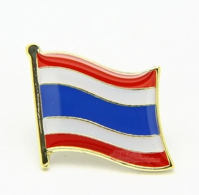 Национальный флаг металлическая брошь флаг шпилька Таиланд