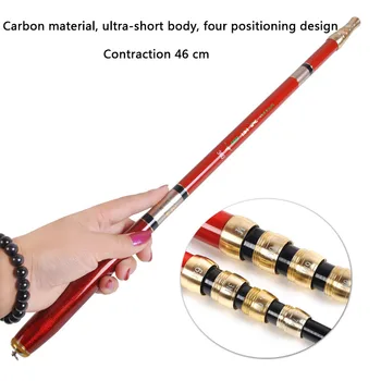 

Carbon ultra short 28 position fishing rods short throttle 3.6 4.5 5.4 meters shrink fishing rod