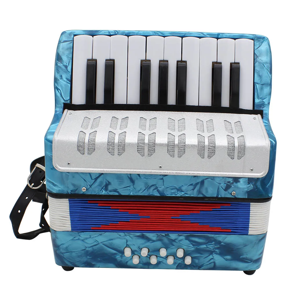 17 ключ 8 бас инструмент аккордеон маленький аккордеон образовательные Музыкальные инструменты для детей темно-синий/зеленый/красный/небесно-голубой