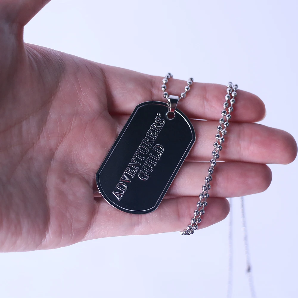 2018 Anime Goblin Slayer Necklace Metal Accessories Cosplay Man Halloween Goblin Slayer Props (2)