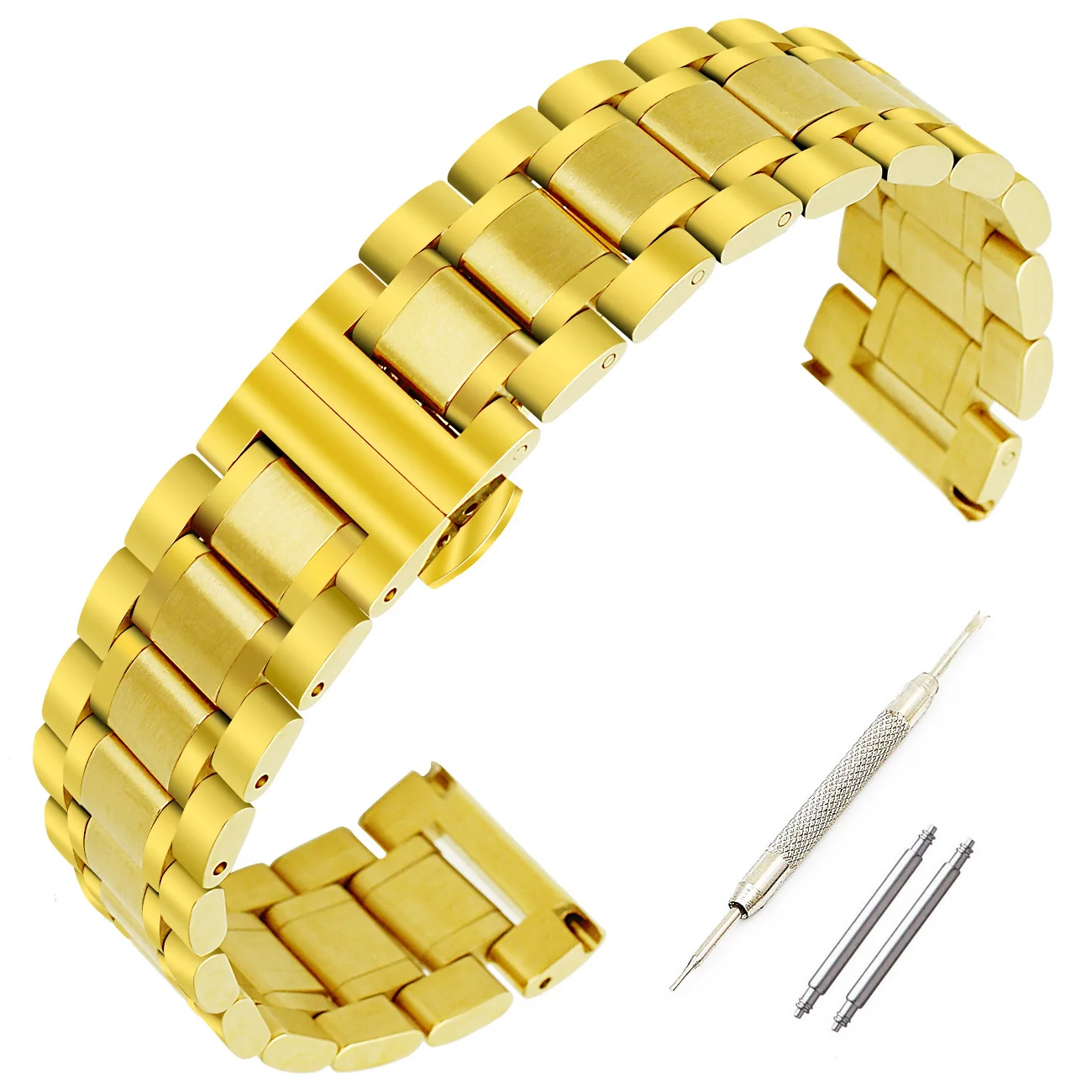 

Stainless Steel Watch Bands For rolex Cartier dw Butterfly Buckle wrist watch Strap14mm-23mm delivery replacement watch tool