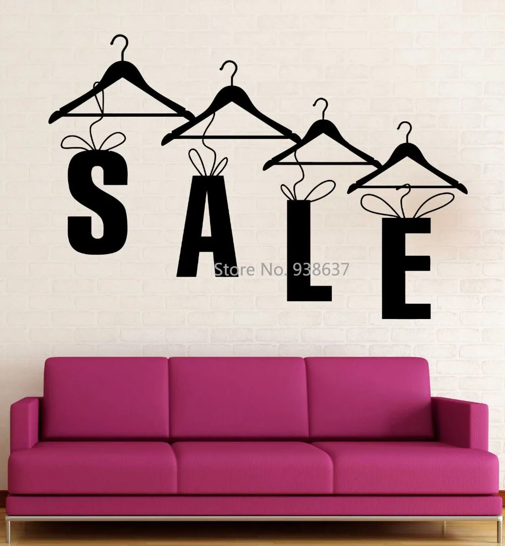 Sale Shopping Wall Art Decal Living Room Decoration Vinyl Wall Stickers