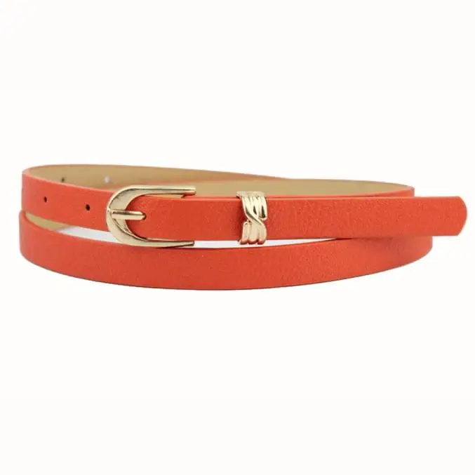 

Fashion Women's Faux Leather Smooth casual belt for Women Belt Candy Color Leather Waistband Dress Accessories Y527