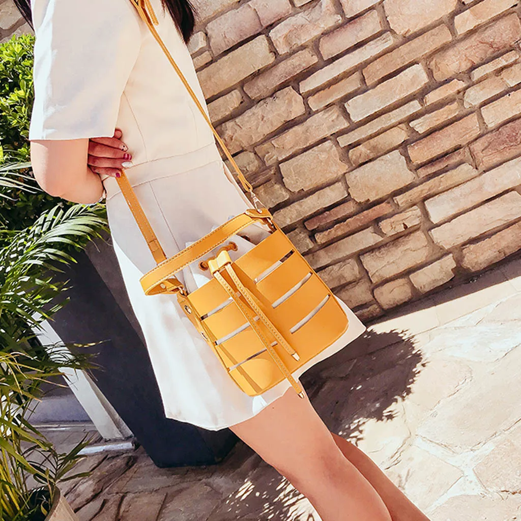 

Women Bag Women Fashion Hollow Shoulder Bag Multi-Function Bag Multi-Layer Handbag Style for Women Ladies Dropping 5H