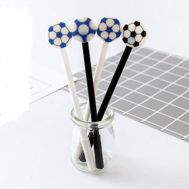 

48pcs/lot cute cartoon World Cup Football gel pen water ink signing pen office school stationery writing tool promotion gift