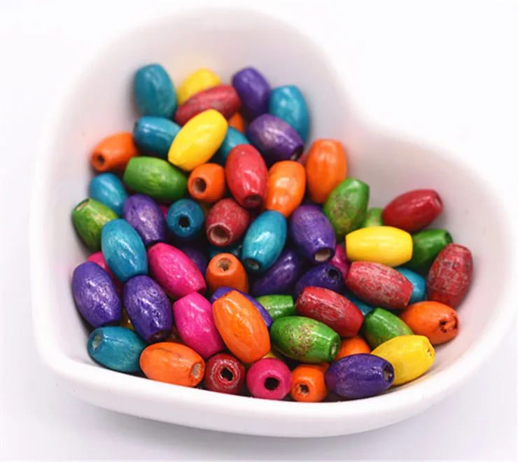 

10x5mm 200pcs/lot Mixed Colors Wooden Beads Loose Beads Making Bracelet Necklace DIY Jewelry Accessories