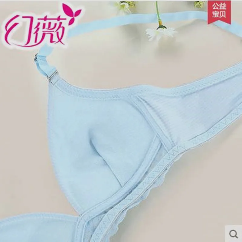 KaQI Young Girl First Bra Thin Cup Cotton Training Bra With Matching Pants  Underwear Sets KS336