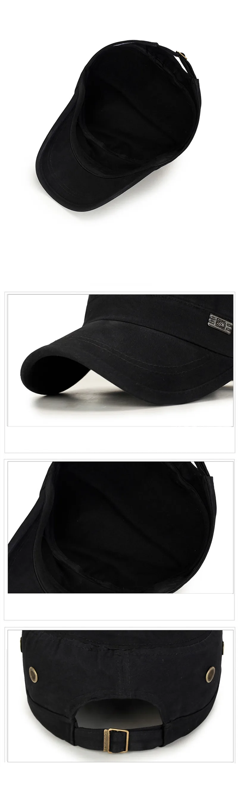XdanqinX, мужская плоская кепка, Осень-зима, хлопковые армейские военные шапки, регулируемый размер головы, папа, мужская Кепка, Bone Snapback, кепка s для мужчин