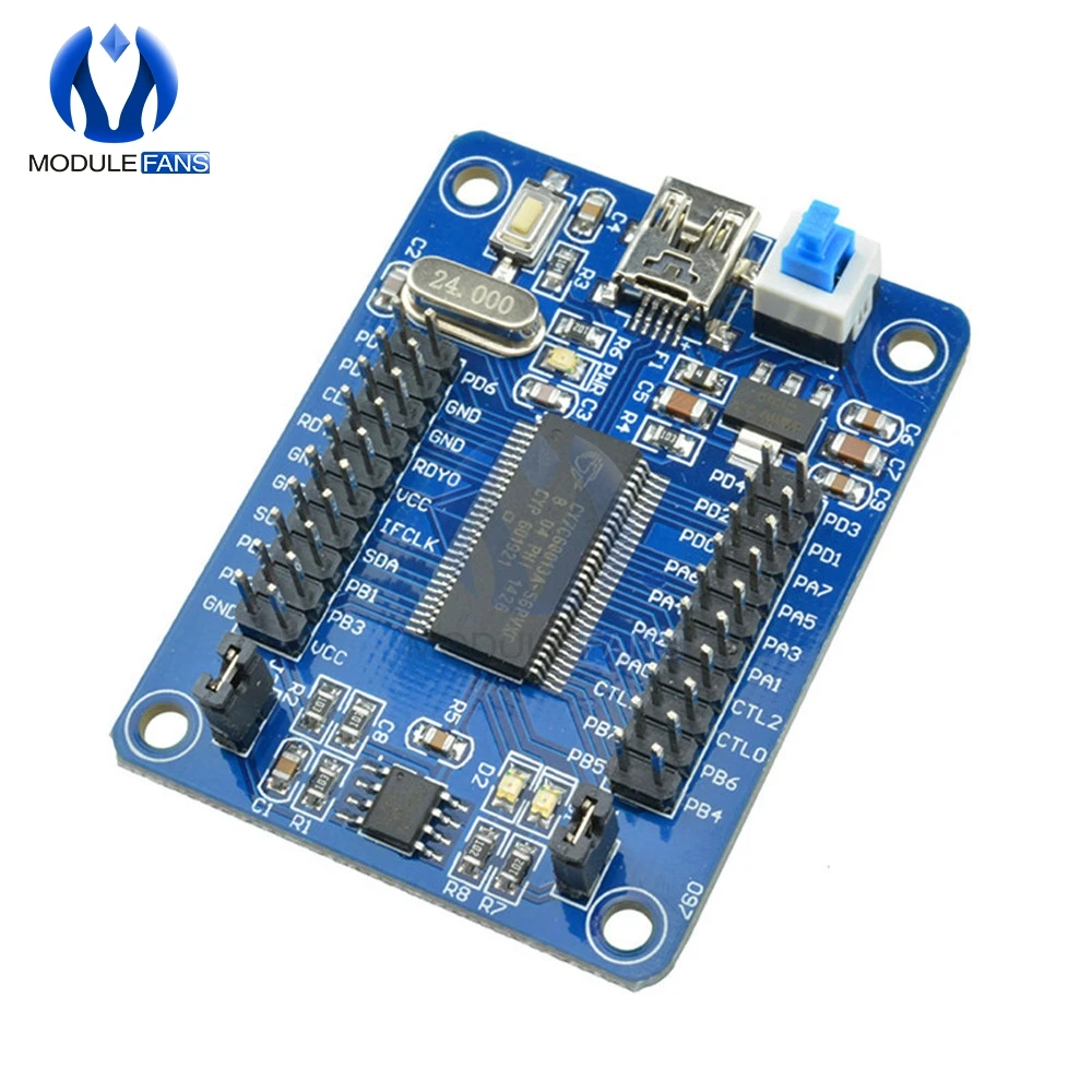 1 шт. EZ USB FX2LP CY7C68013A материнская плата макетная логический анализатор с I2C Serial SPI Diy