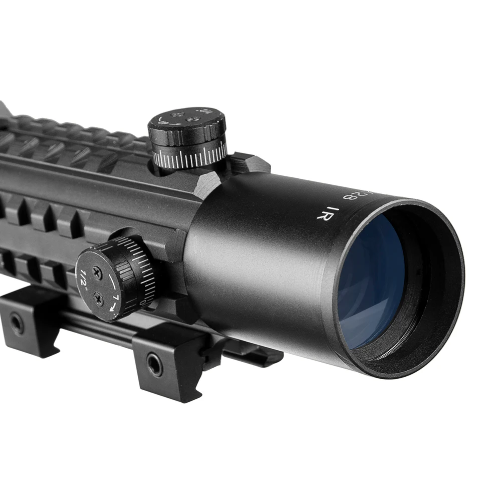 BEC 3-9X28 Красный Крест прицел тактический оптика Riflescope Fit 20 мм рельсы винтовки прицелы для охоты