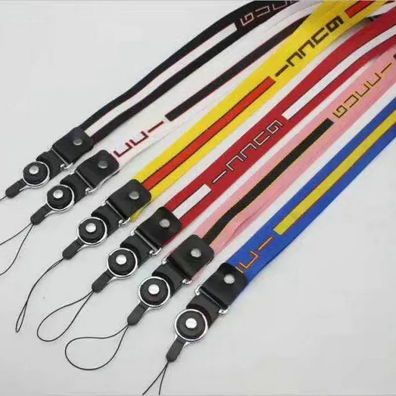الحبل بطاقة الهوية ممر شارة حاملي الكرتون الهاتف الرقبة الأشرطة جيم مفتاح/الهاتف المحمول USB حامل DIY شنق حبل الوهق الحبل