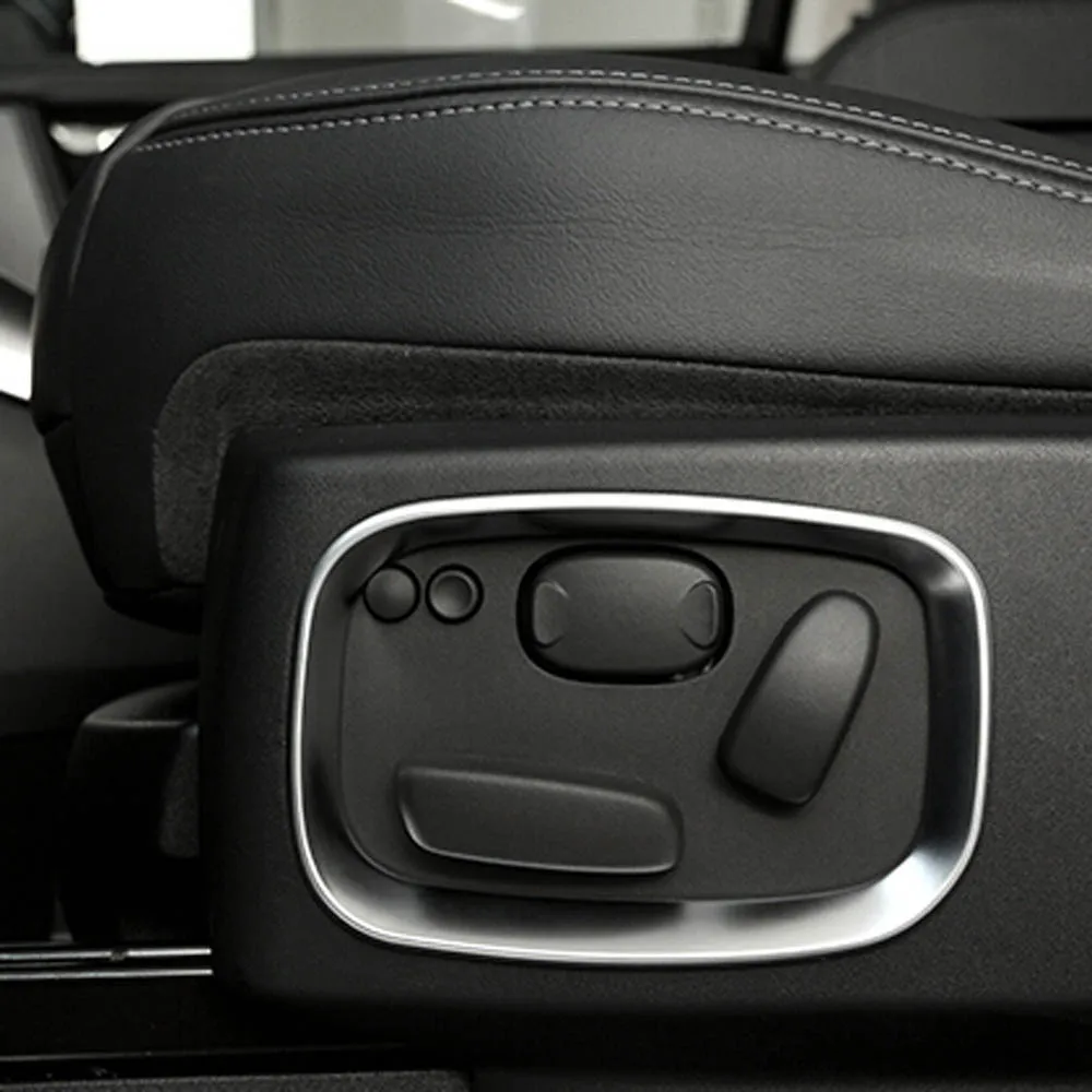 

Front drive seats button adjustment knob model decorative cover sticker trim for land rover discovery 4 LR4 interior Accessories