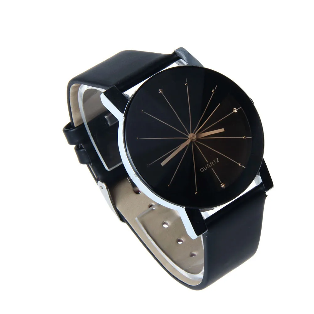 Новые мужские кварцевые часы с циферблатом, кожаный ремешок, круглый чехол, роскошные брендовые выпуклые часы с большим ремешком, часы maschi B40