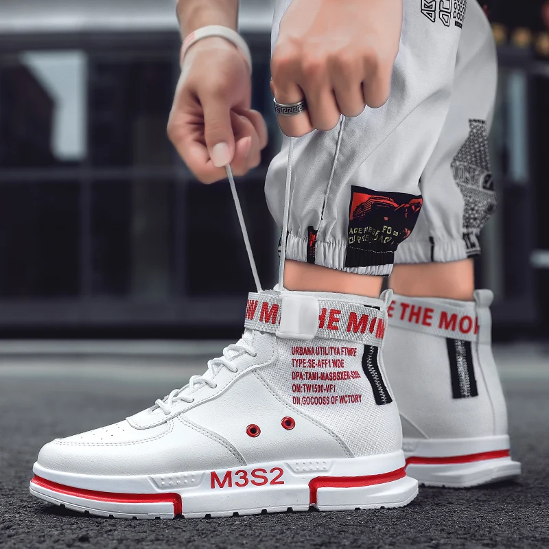 

Men Fashion Casual Shoes Sneakers Summer High Top Trend Jordan Shoes Brand Comfortable Breathable Waterproof Walking Shoes Male
