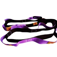 Новая мода Йога упражнения Спорт натяжение эластичный растягивающийся ремень с 10 гибкими петлями ZJ55