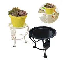 Stile nordico Succulente Planter Fiore Pentola Titolare Vassoio Di Bambù Verde Pianta Del Basamento Del Metallo Scaffale Balcone Soggiorno Office Decor(China)