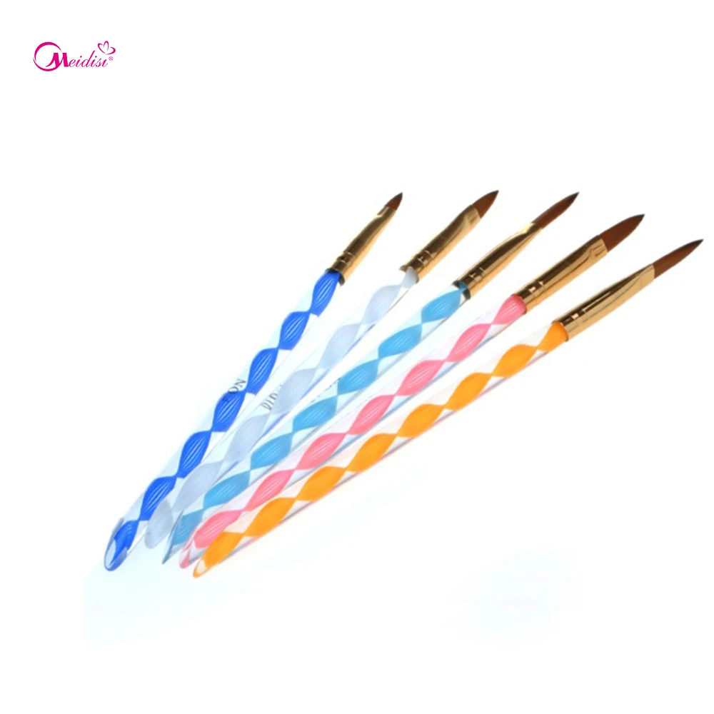 5Pcs Nail Art Brush Tools Set Acrylic UV Gel Builder Painting Drawing