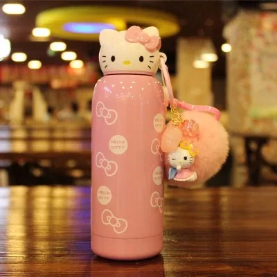 Vkstory Boreal instagram cup hello kitty стиль керамический термос орнамент чаши смолы украшения дома фигурки - Цвет: big pink 280ml