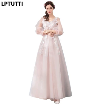 

LPTUTTI Embroidery New For Women Elegant Date Ceremony Party Prom Gown Formal Gala Events Luxury Long Evening Dresses
