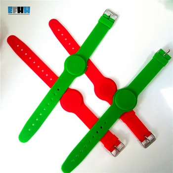 

125KHZ EM4100 RFID Bracelet Adjustable Silicone TK4100 Wristband Watch Card Read Only ID Card Access Control Card