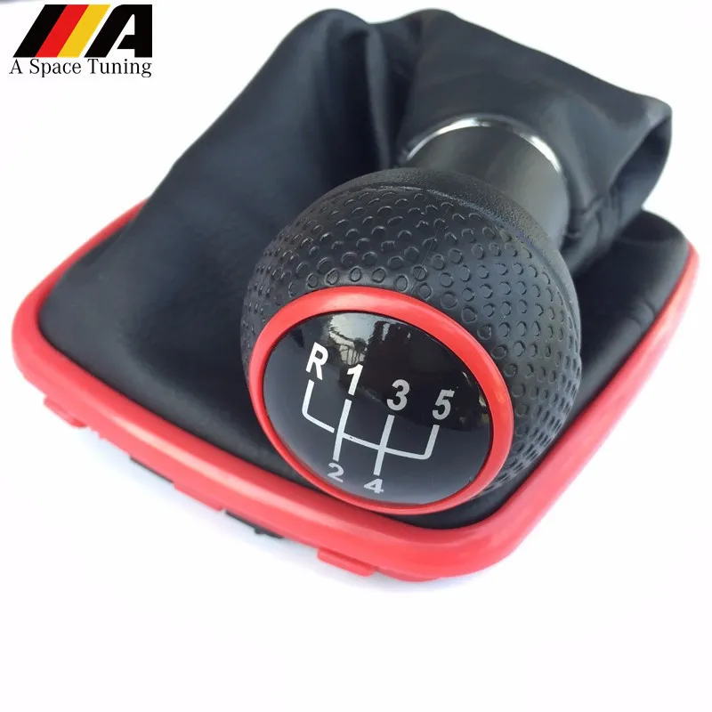 

12mm / 23mm Manual 5/6 Speed Car Gear Shift Knob Gaiter Boot Cover Case for Volkswagen VW Golf Jetta MK4 GTI R32 Bora 1999-2005