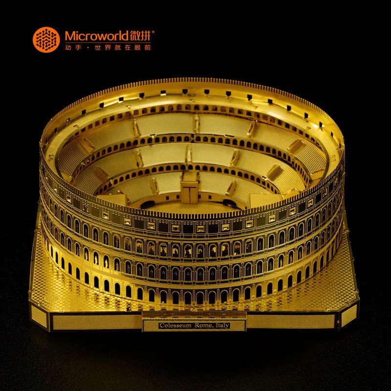 Microworld модели Колизей в римском стиле модель DIY лазерная резка пазл Строительная