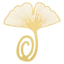 Горячая Закладка лист гинкго металлический подарок сувенир книга для чтения