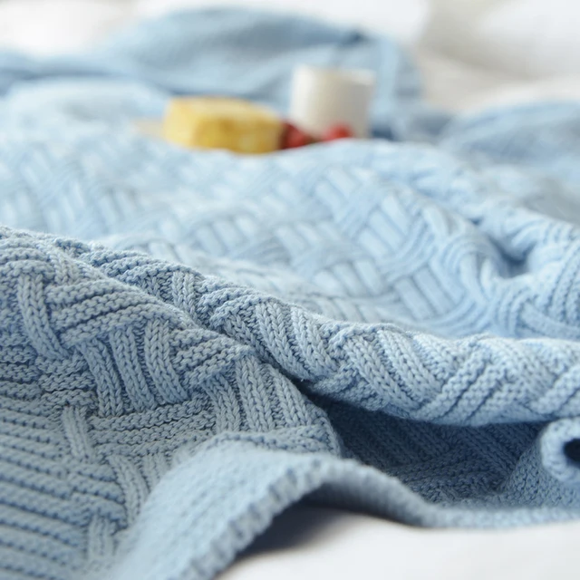 Best Offers 110x180cm/180x200cm Knitted Throw Blanket Bedspread Cover for Living Room Sofa Bed Nap on Chair Best Offers 110x180cm/180x200cm Knitted Throw Blanket Bedspread Cover for Living Room Sofa Bed Nap on Chair