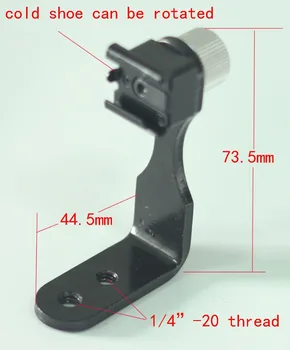 

L type full Metal cold shoe bracket fr camera Tripod and Binocular and Minocular