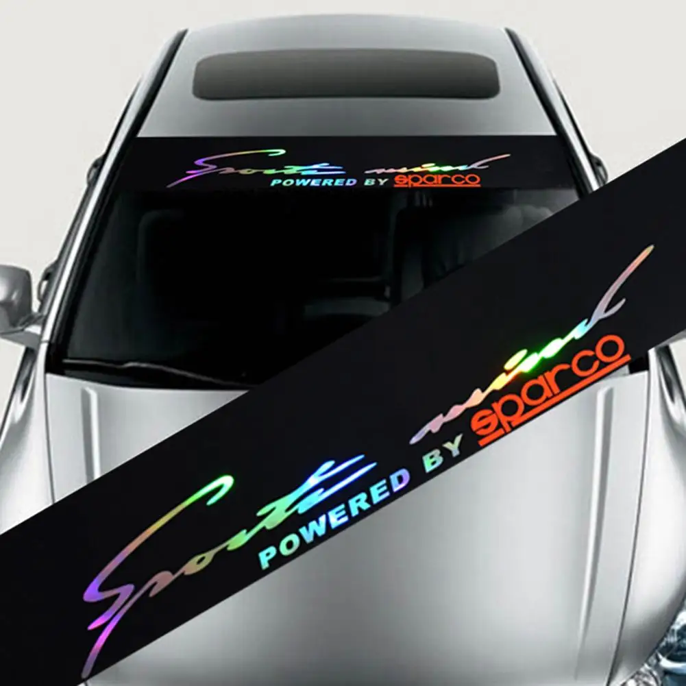 Laser Reflective Letters PVC Windshield Banner Strip Racing Stripe