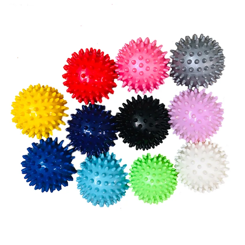 

1PC PVC Muscle Massager Ball Spiky Massage Ball For Yoga 75mm Gym Trigger Point Hand Foot Massage Yoga Fitness Balls Exercise
