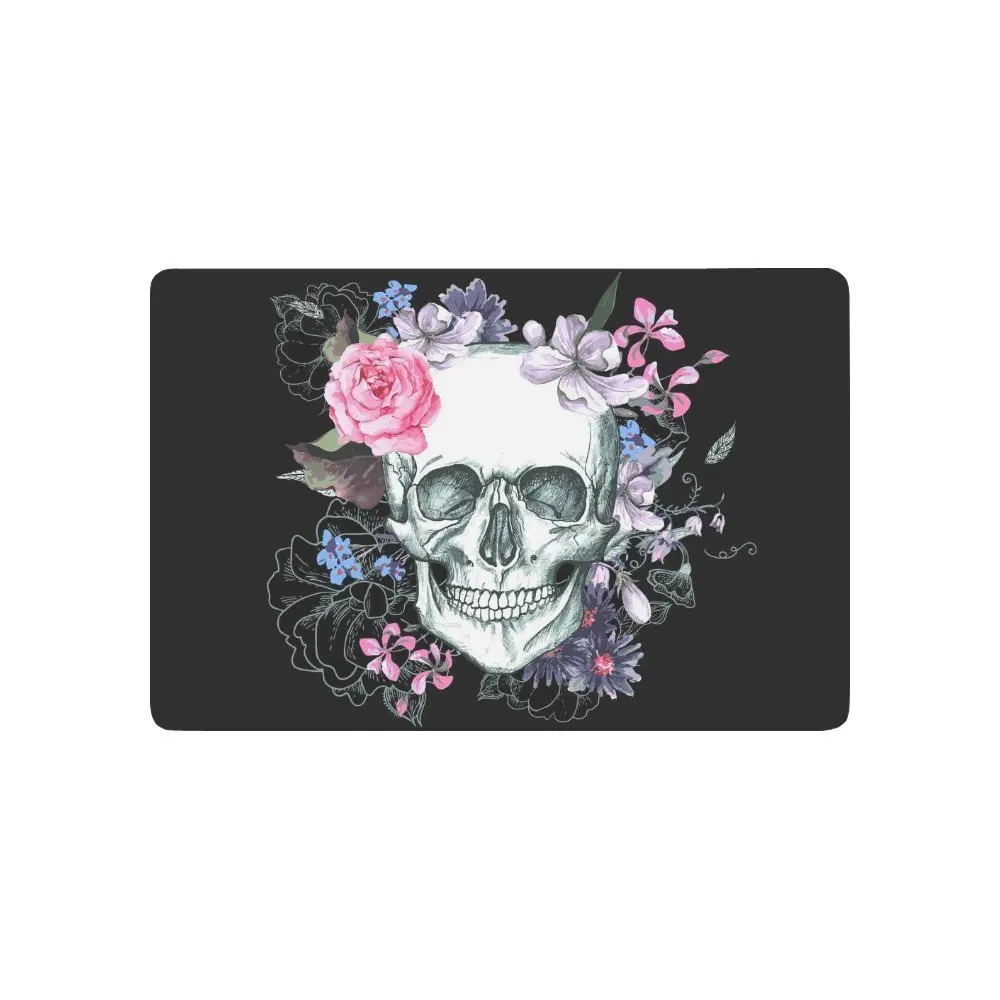 Противоскользящий дверной коврик Day of the Dead домашний декор сахарный череп с