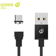WSKEN Micro USB Cable for SAMSUNG HUAWEI XIAOMI Round Magnetic Charger Mobile Phone Cables for Micro USB Devices USB Cable