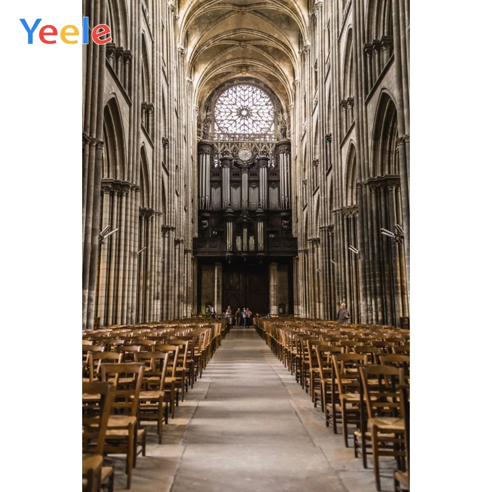 

Yeele Notre Dame de Paris Church Holy Western Wedding Photography Backgrounds Customized Photographic Backdrops for Photo Studio