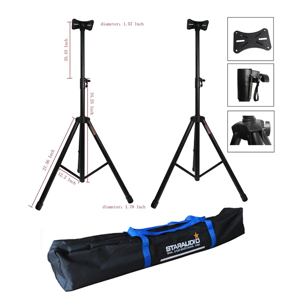 2x pa dj speaker carry case 
