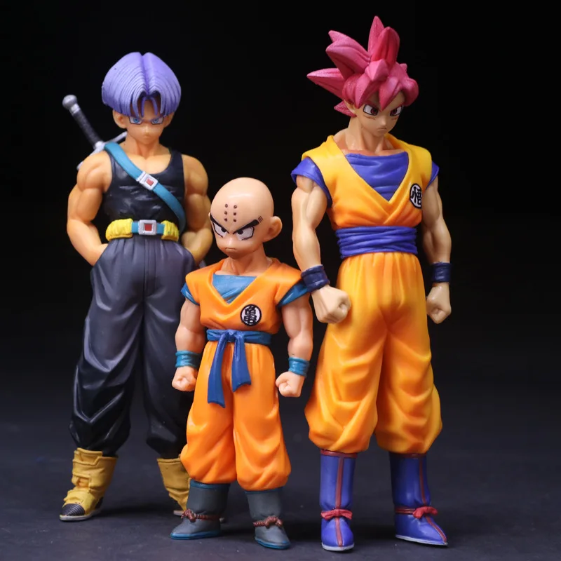 11-15 см Dragon Ball Z Сон Гоку Мужские Шорты для купания Krillin ПВХ фигурку Коллекционная модель игрушки куклы sa1630