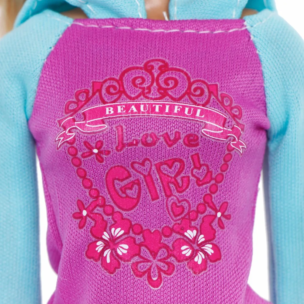 Handmade Sport Outfit Casual Wear Long Sleeves Blouse Trousers Yoga Suit Accessories Clothes For Barbie Doll Dollhouse Gift Toy