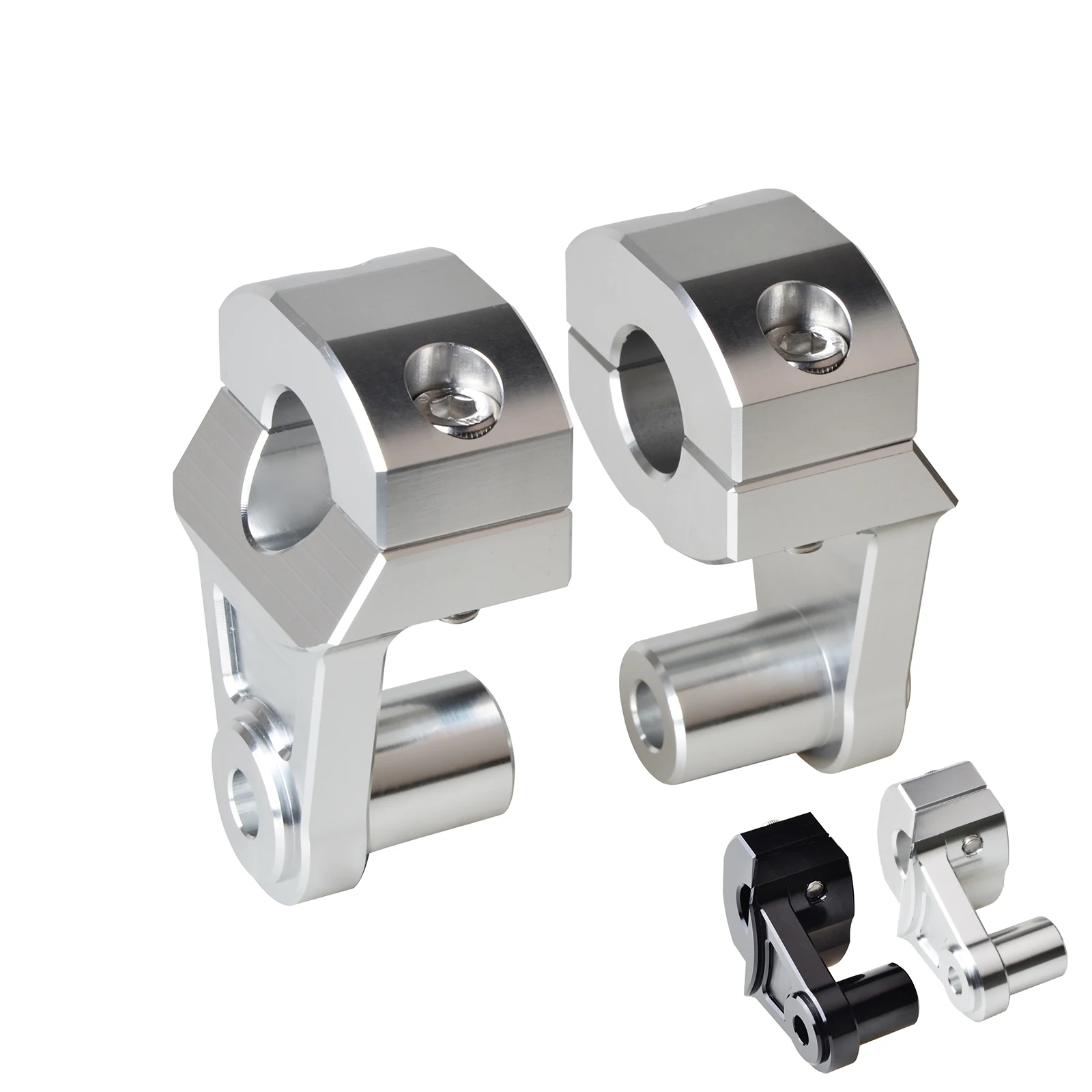 

Motorcycle 7/8" 22mm CNC Pivoting Handlebar Riser Clamps For BMW F650 F650GS G650GS F700GS F800ST R1100GS R1150GS R1200R R80GS
