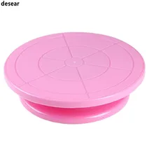 Desear Kuchen Dekorieren Tools Rotierenden Tortenständer Sugarcraft Drehscheibe Dekorieren Ständer Plattform Cupcake Stand Cake Platte Werkzeuge