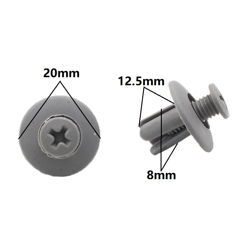Gray door panel retainer 172-5- (9)