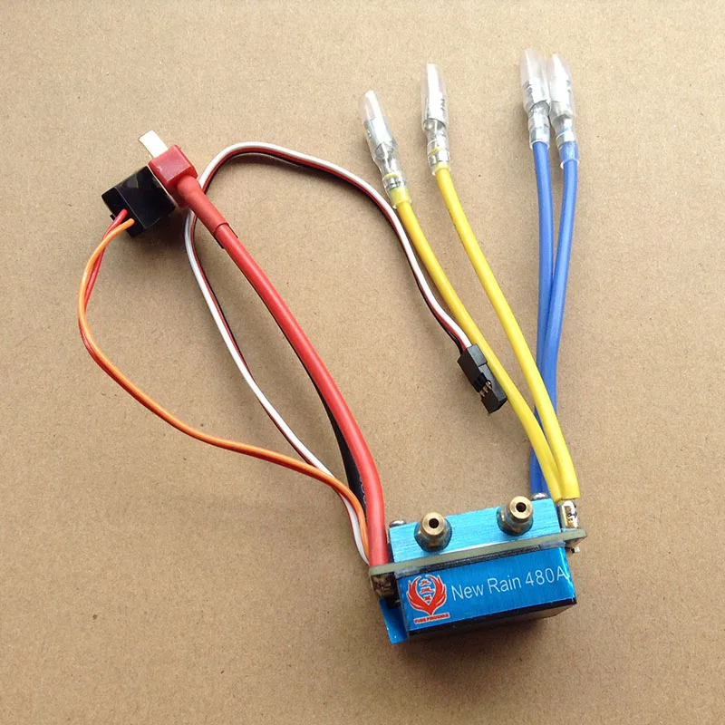 

1PC Dual Way Bidirectional 480A ESC 2S-4S Lipo Brushed ESC Forward/Reverse Speed Controller for RC Jet Bota 550/775 Motors