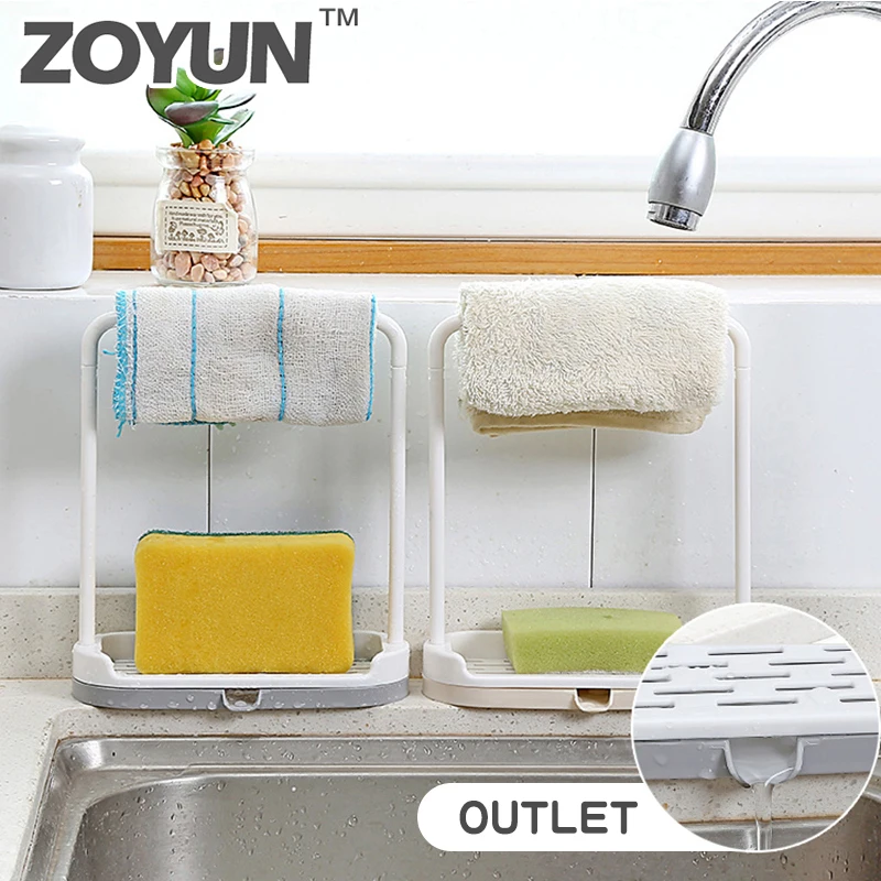 

Kitchen drain rag rack dish cloth towel towel racksink sponge countertop soap storage pool racks rag rack hanger free punching