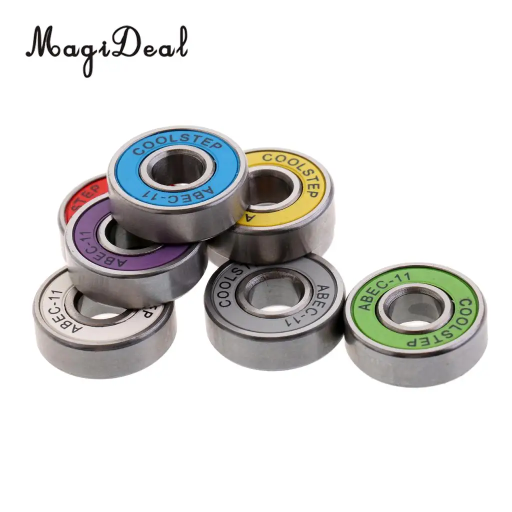 MagiDeal 16 Pieces ABEC 11 High Speed Wearproof Skateboard Scooter Inline Bearings