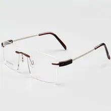 MONGOTEN унисекс Мода без оправы сплав Ультралайт прогрессивные мульти-фокусные линзы очки Красный Серебряный для дальнозоркости дальние очки для чтения