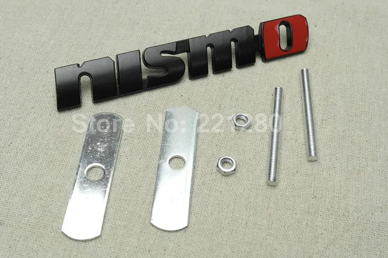 

1 Set Nismo Emblem Metal Alloy Car Front Grill Grille Emblem Badge For Nismo