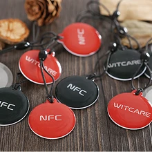 13,56 МГц RFID этикетка водонепроницаемые умные метки Кристалл эпоксидная карта