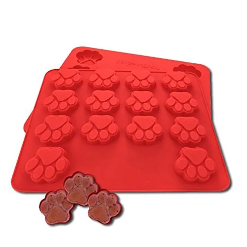 1Pcs Puppy Pets Dog Paws Dog Bone Sole Baking Pan Freezer Ice Tray