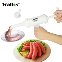 WALFOS Machine à saucisse manuelle | De qualité alimentaire, Machine à boucher à viande, remplisseur à main, Salami et entonnoir